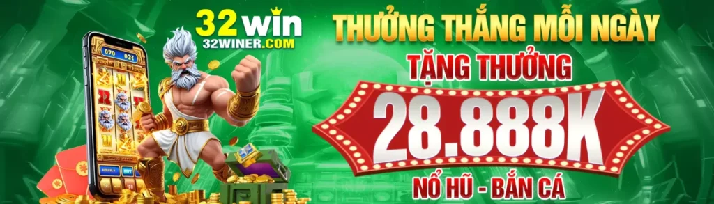 Tặng thưởng tại 32win30 mỗi ngày